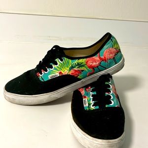 Flamingo Vans off the wall - 8 Women’s